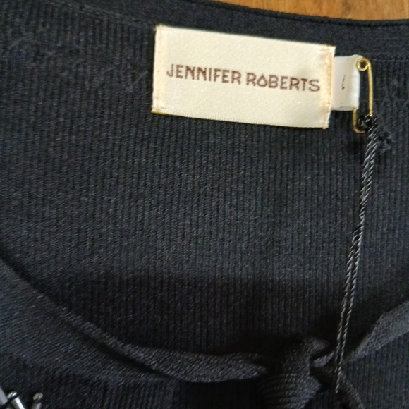 Jennifer Roberts Women's Open Front Cardigan Size L - Picture 4 of 8